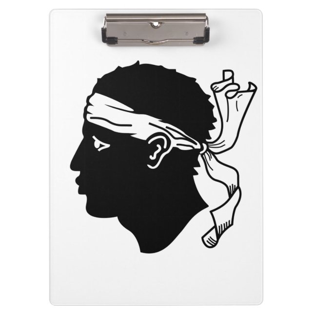 Patriotic Clipboard with flag of Corsica (Front)