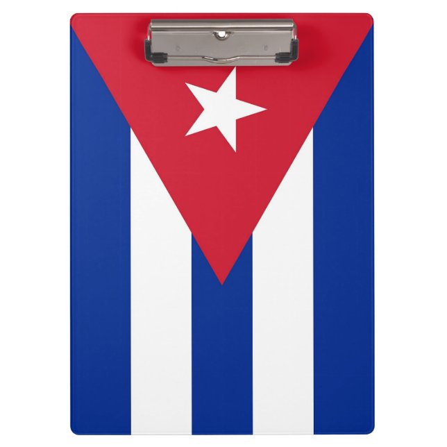 Patriotic Clipboard with flag of Cuba (Front)