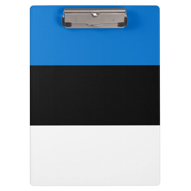 Patriotic Clipboard with flag of Estonia (Front)