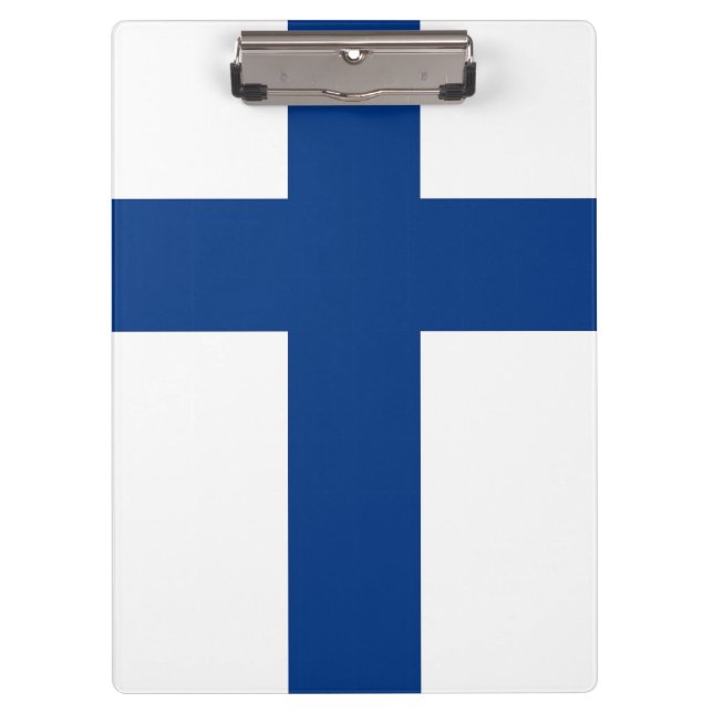 Patriotic Clipboard with flag of Finland (Front)