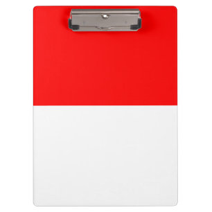 Patriotic Clipboard with flag of Indonesia