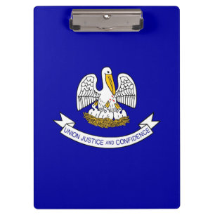 Patriotic Clipboard with flag of Louisiana, USA