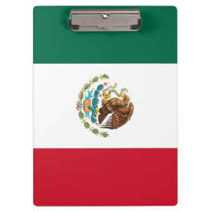 Patriotic Clipboard with flag of Mexico