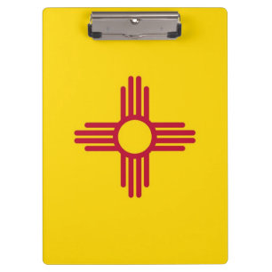 Patriotic Clipboard with flag of New Mexico, USA