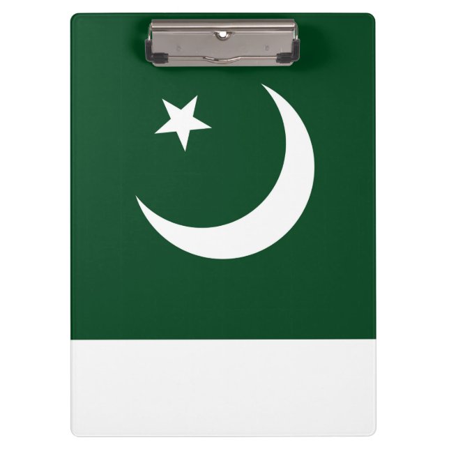 Patriotic Clipboard with flag of Pakistan (Front)