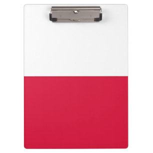 Patriotic Clipboard with flag of Poland