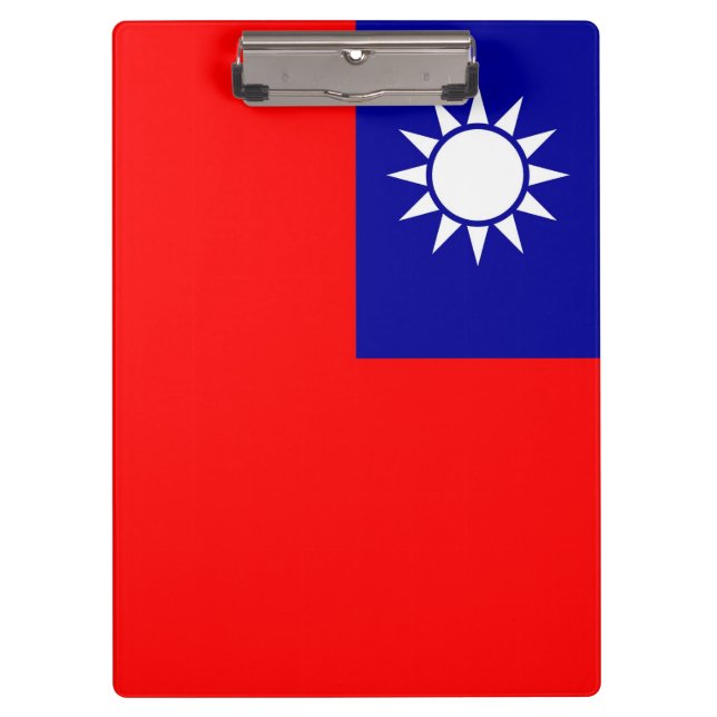 Patriotic Clipboard with flag of Taiwan (Front)