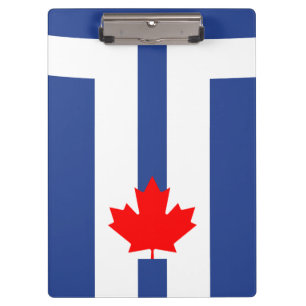 Patriotic Clipboard with flag of Toronto, Canada