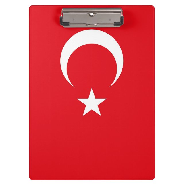 Patriotic Clipboard with flag of Turkey (Front)