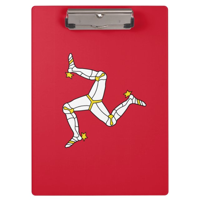 Patriotic Clipboard with Isle of Man flag, UK (Front)
