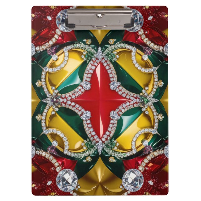 Patriotic Clipboard with Los Angeles Colours (Front)