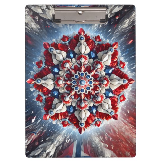 Patriotic Clipboard with Norwegian Colours (Front)