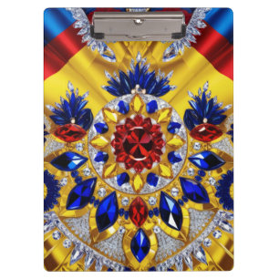 Patriotic Clipboard with Romanian Colours