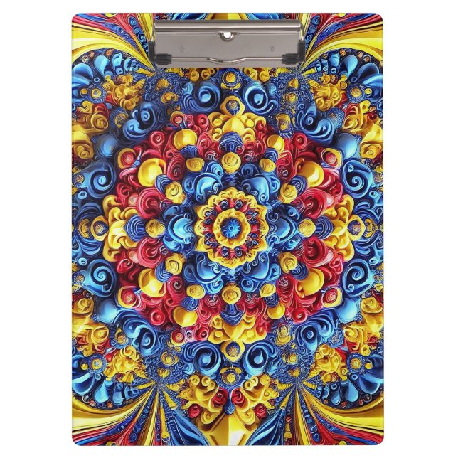 Patriotic Clipboard with Romanian Colours (Front)