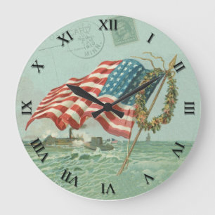 Patriotic Clock - Flag and Honour