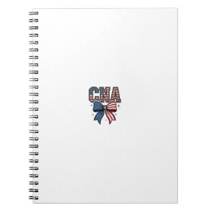 Patriotic CNA Bow Vintage Engraving Shirt Design_1 Notebook