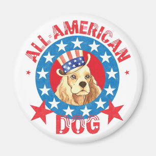 Patriotic Cocker Magnet