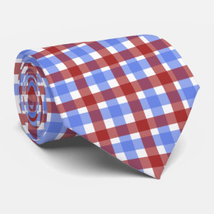 Patriotic Colourful Father's Day Tie Plaid