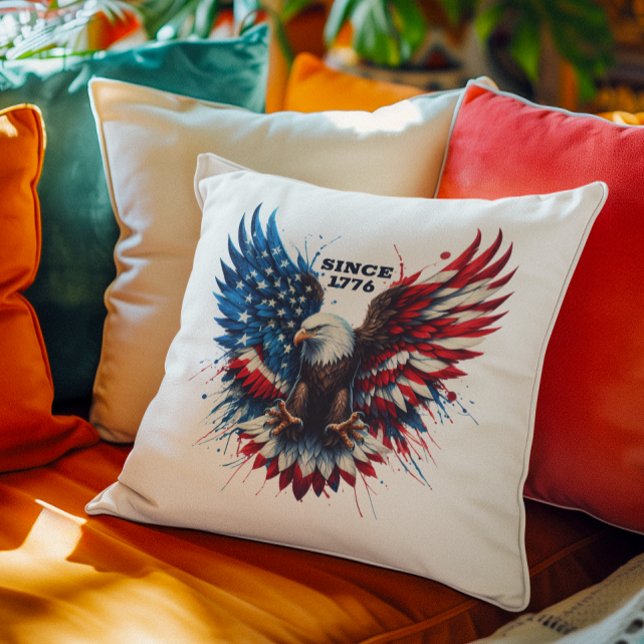 Patriotic Colours America Bold Eagle Cushion (Creator Uploaded)