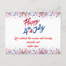 Patriotic Confetti 4th of July Celebration 