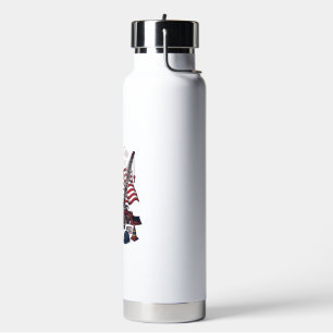 Patriotic Construction USA Vintage Water Bottle