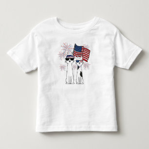 Patriotic Cool Cats Toddler T-Shirt