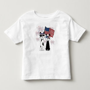 Patriotic Cool Dogs Toddler T-Shirt