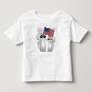 Patriotic Cool Squirrels Toddler T-Shirt