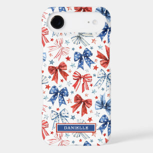 Patriotic Coquette Bows Monogrammed