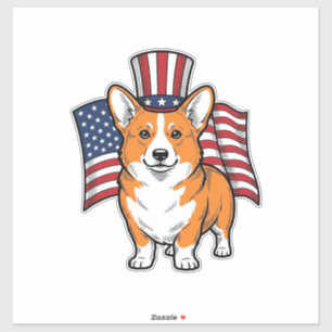 Patriotic Corgi Vintage Engraving Shirt Design_1
