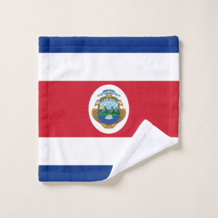 Patriotic Costa Rica Flag Wash Cloth