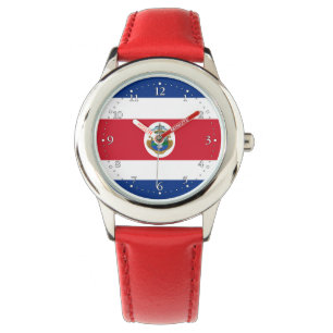 Patriotic Costa Rica Flag Watch