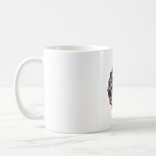 Patriotic Cottage Garden Vector Graphic Tee_1 Coffee Mug