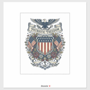 Patriotic Cottagecore America Vector Graphic Tee