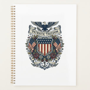 Patriotic Cottagecore America Vector Graphic Tee Planner