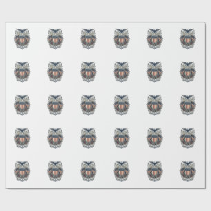 Patriotic Cottagecore America Vector Graphic Tee Wrapping Paper