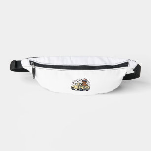 Patriotic Cow 4th of July Truck Vector Design_1 Bum Bags