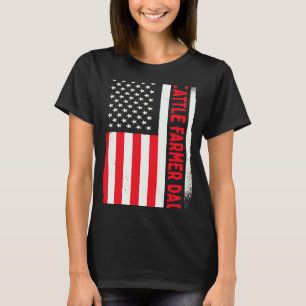 Patriotic Cow Farming Farm Agriculture Cattle Farm T-Shirt
