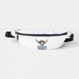 Patriotic Cow God Bless America Vintage Shirt Desi Bum Bags