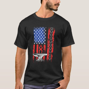 Patriotic Craftsman 4th Of July American Flag Farr T-Shirt