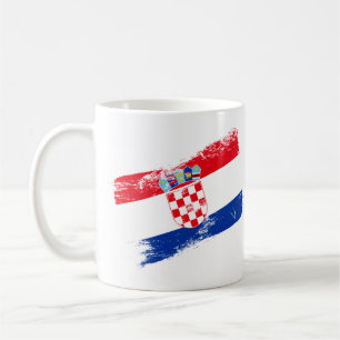 Patriotic Croatia Coffee Mug – Croatian Flag & Cre