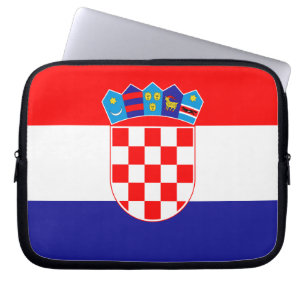 Patriotic Croatian Flag Laptop Sleeve