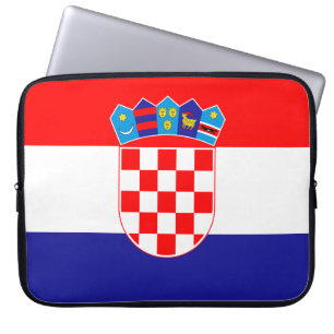 Patriotic Croatian Flag Laptop Sleeve