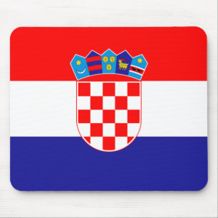 Patriotic Croatian Flag Mouse Pad