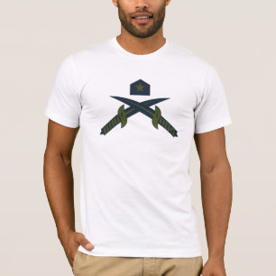 Patriotic Crossed Swords and Star Military T-Shirt