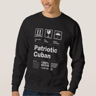 Patriotic Cuban Patriotism Cuba Country Pride Cuba Sweatshirt