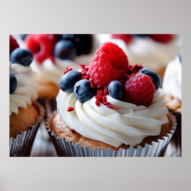 Patriotic Cupcake Poster (Front)