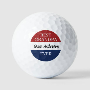 Patriotic Custom Name Surname Grandpa Golf Balls