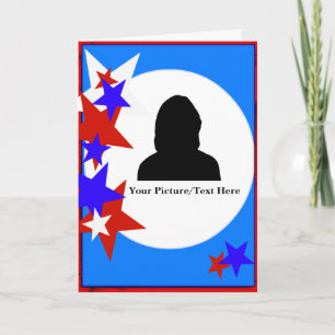 Patriotic Customisable Cutout Cards