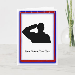 Patriotic Customisable Cutout Cards